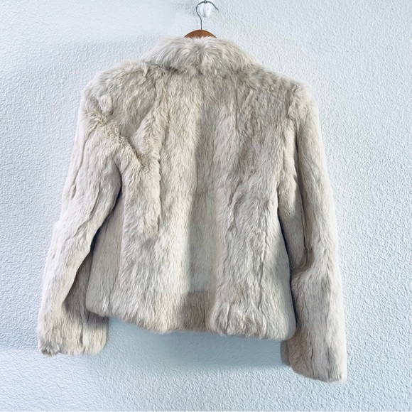 NIKI MEDIUM 28 IN DARK BEIGE RABBIT FUR